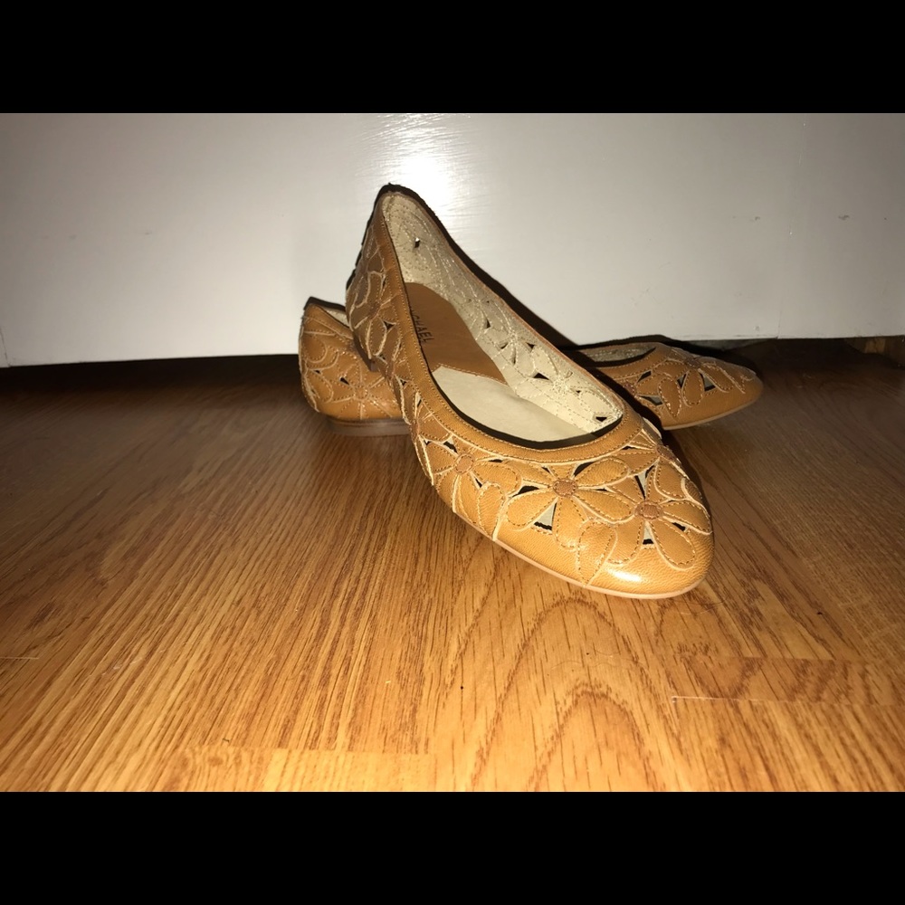 Michael by Michael Kota Tan Ballet Flats